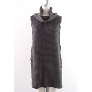 Sweater | Cowl Neck Chunky Sleeveless Sweater